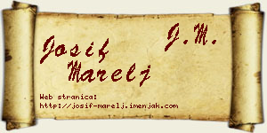 Josif Marelj vizit kartica